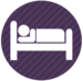 accomodations icon - bed