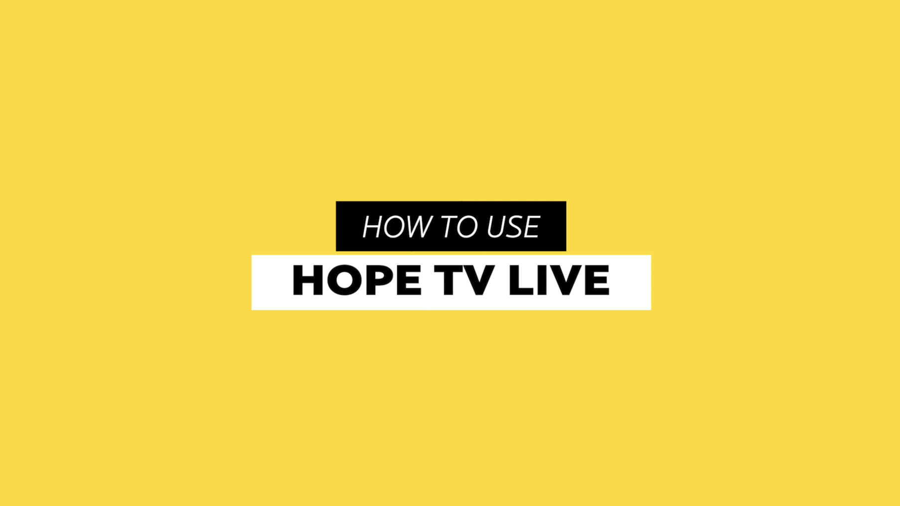 Hope TV Live Thumbnail